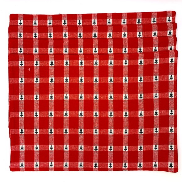 Fabric Placemats Christmas Trees - Picture 1 of 4